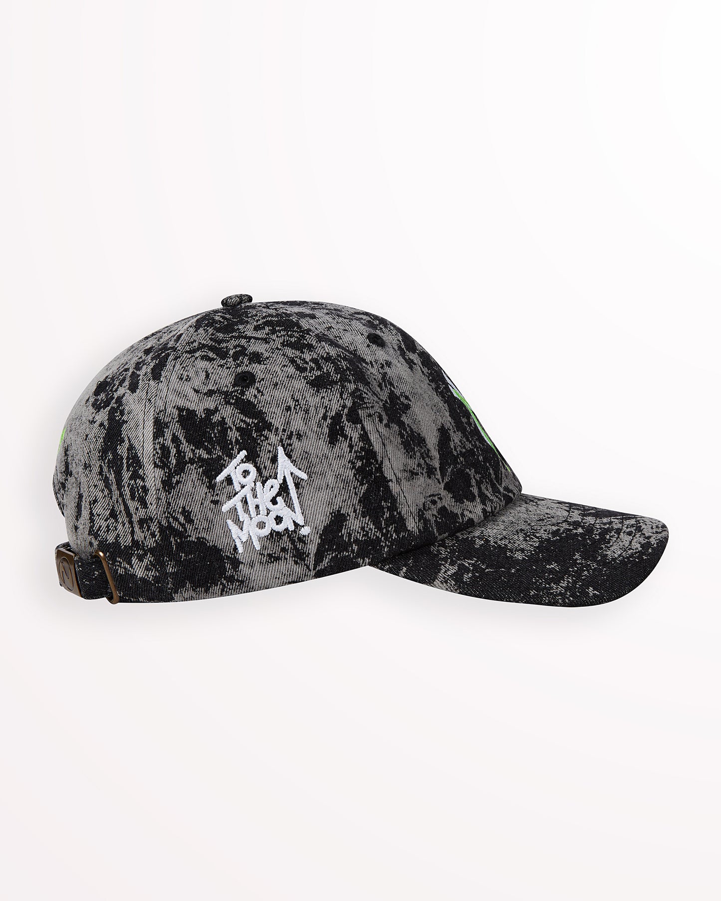 NYY Moon Dad Hat – Black Acid Wash