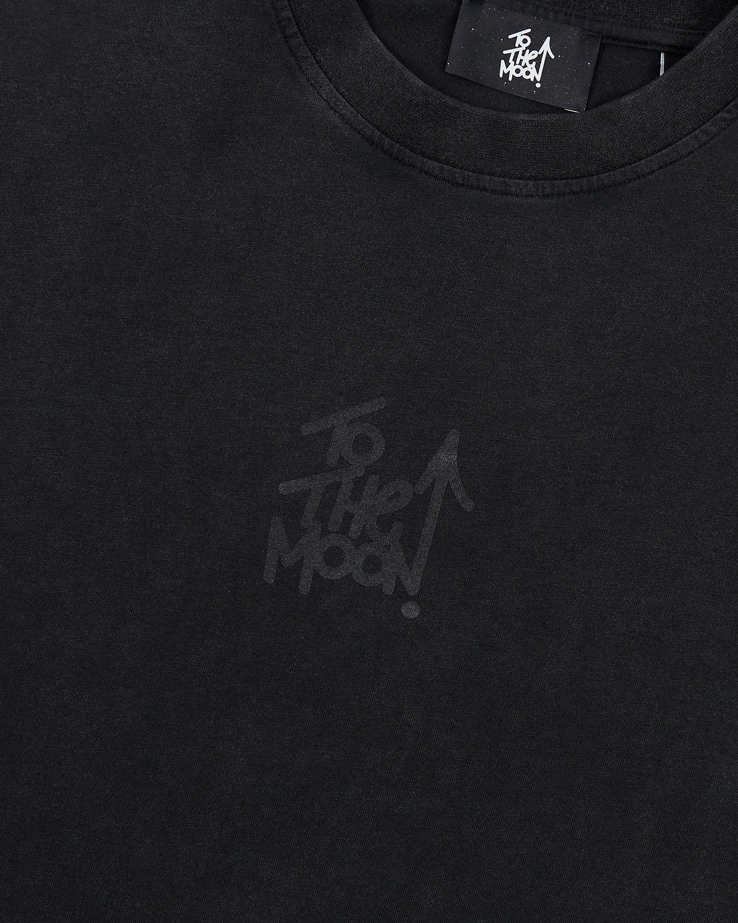 Reflective Paisley Tee – Obsidian