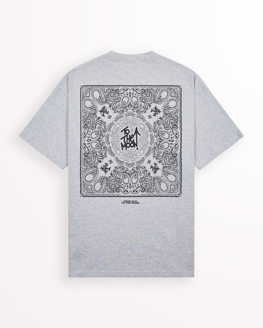 Reflective Paisley Tee – Gray