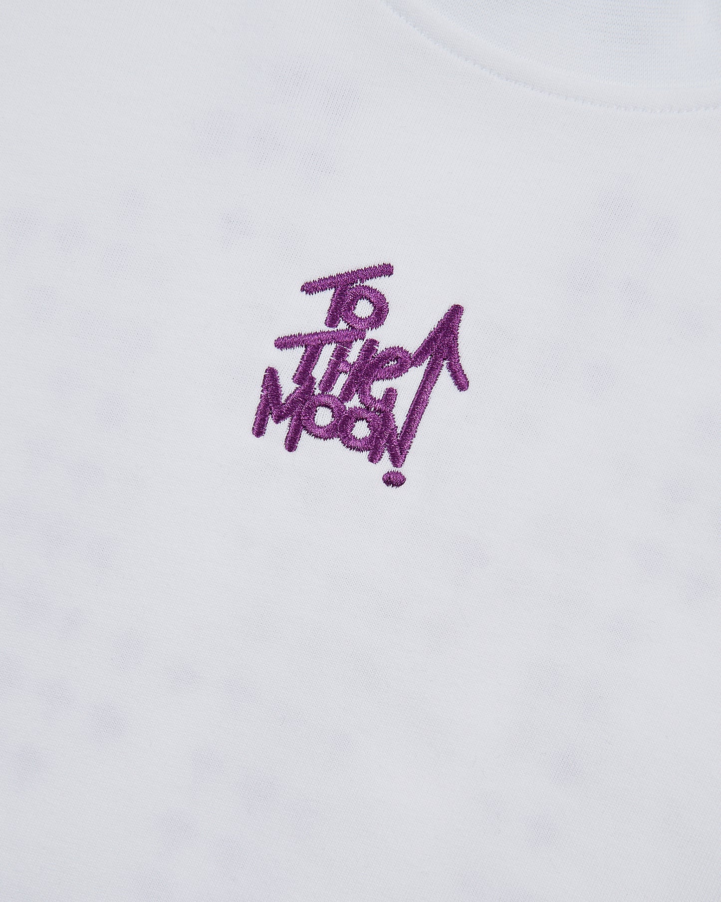 Reflective Arrows Crop Tee – Lunar White