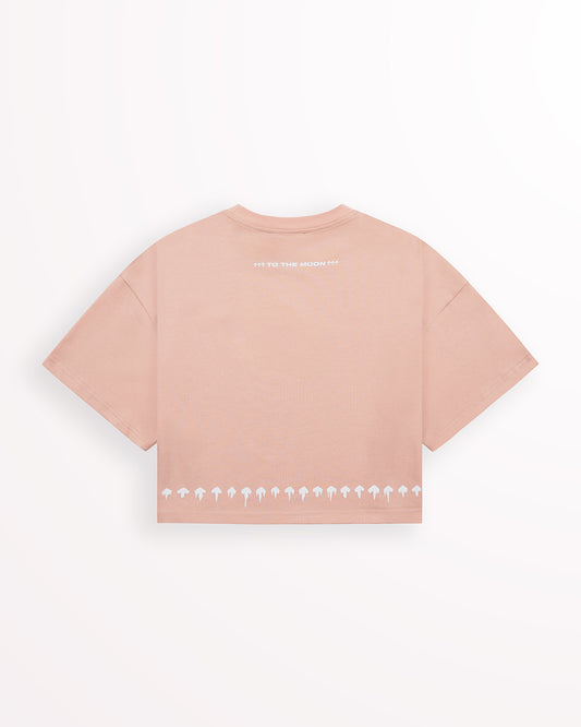 Arrow Trim Crop Tee – Rose Dust