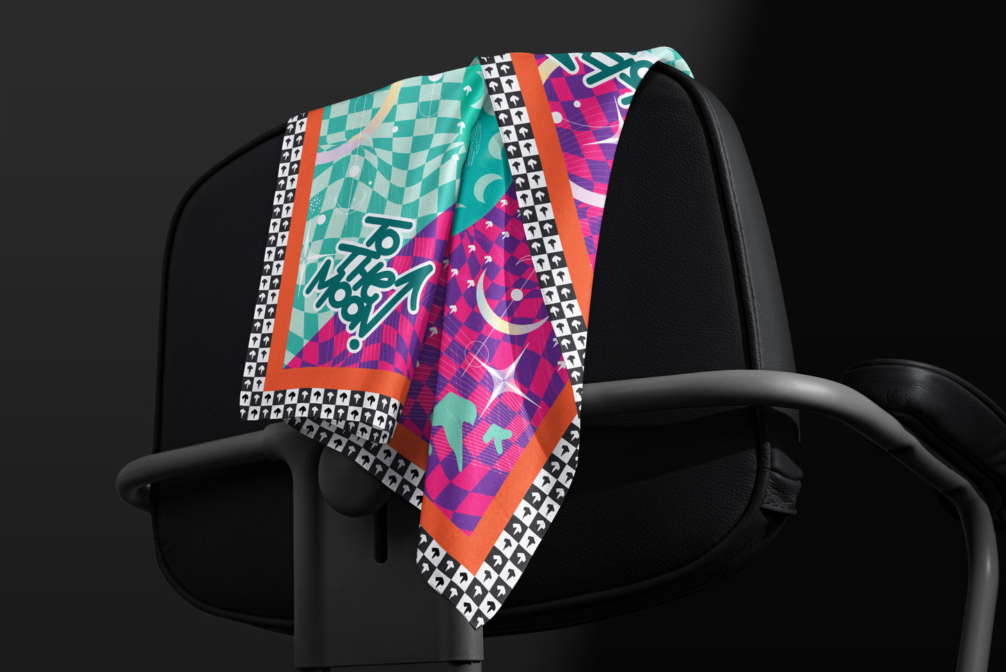 COSMIC MOON PHASE - SILK SCARF