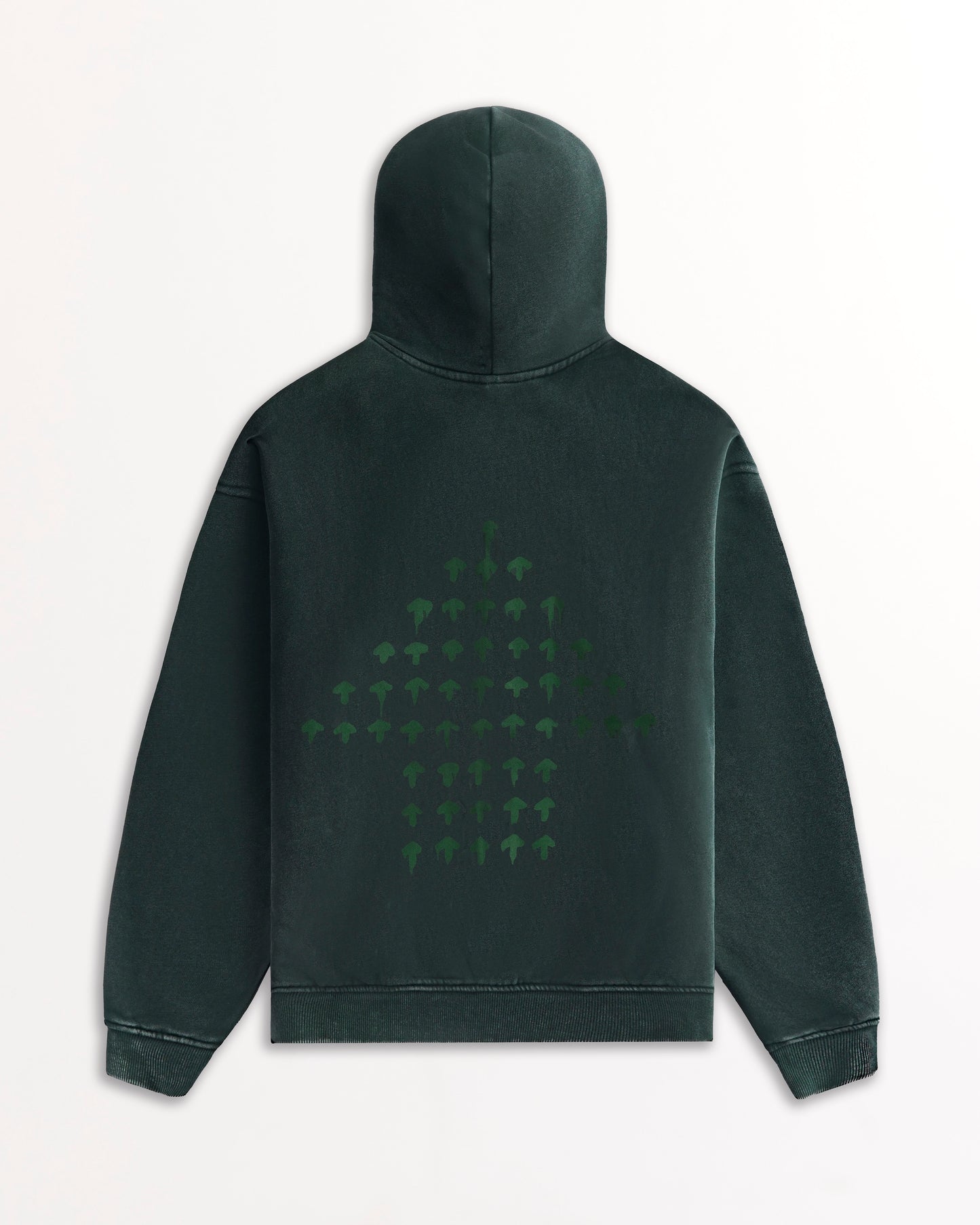 Arrow Zip-up Hoodie - Green