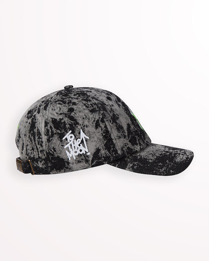 NYY Moon Dad Hat – Black Acid Wash