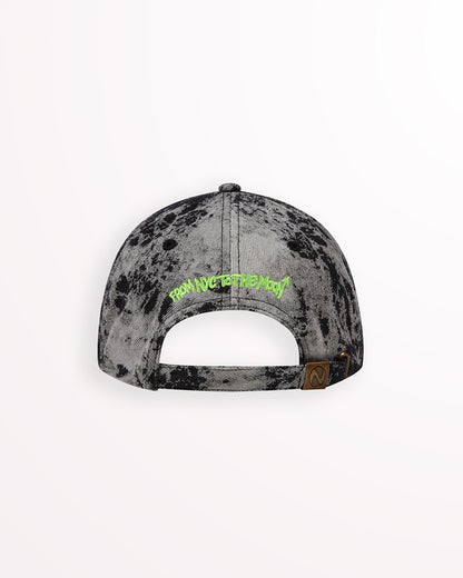 NYY Moon Dad Hat – Black Acid Wash