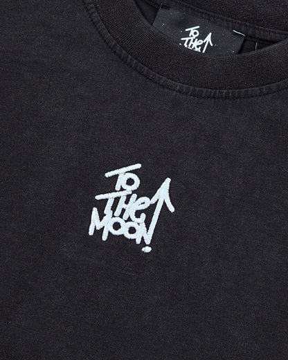 Arrow Trim Crop Tee – Obsidian
