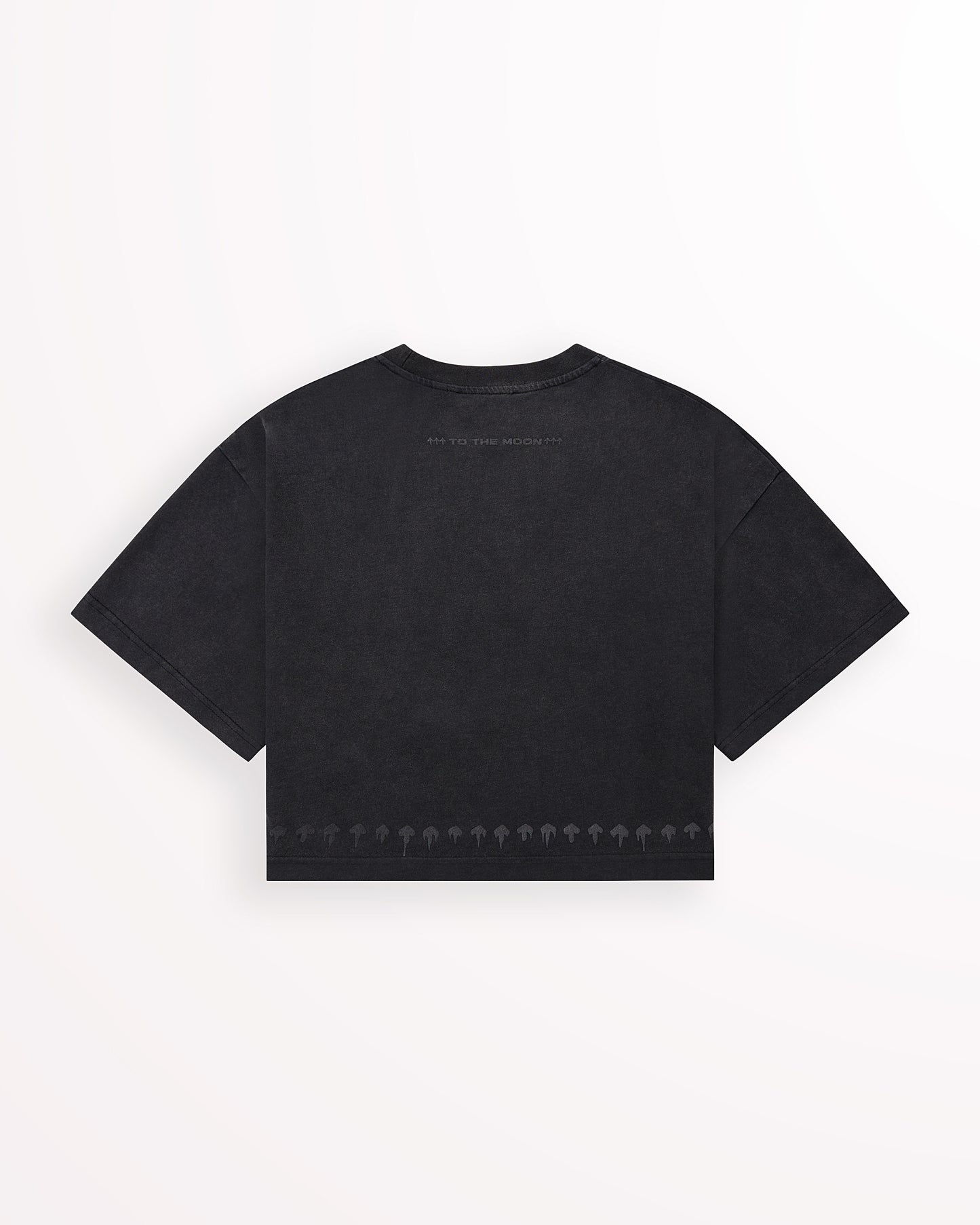 Arrow Trim Crop Tee – Obsidian