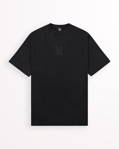 Reflective Paisley Tee – Obsidian