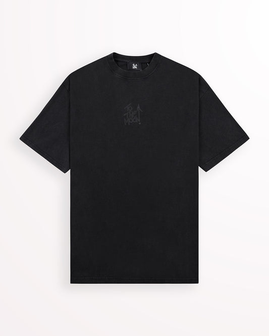 Reflective Paisley Tee – Obsidian