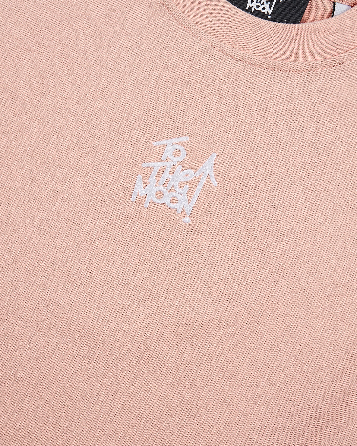 Arrow Trim Crop Tee – Rose Dust