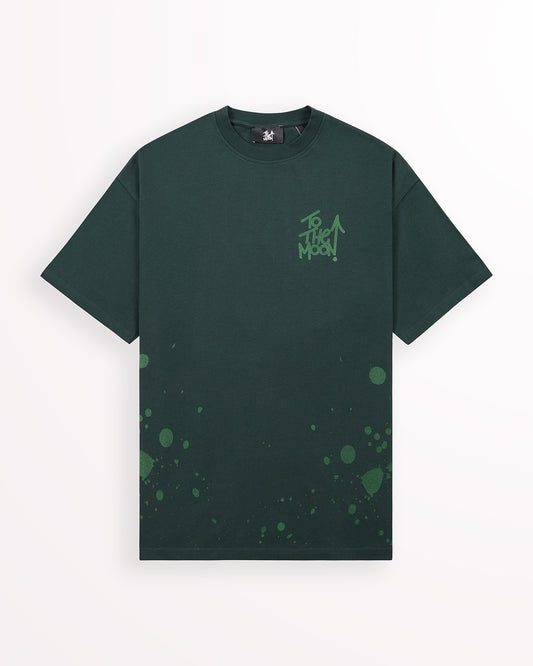 Paint Splatter Tee – Cosmic Green
