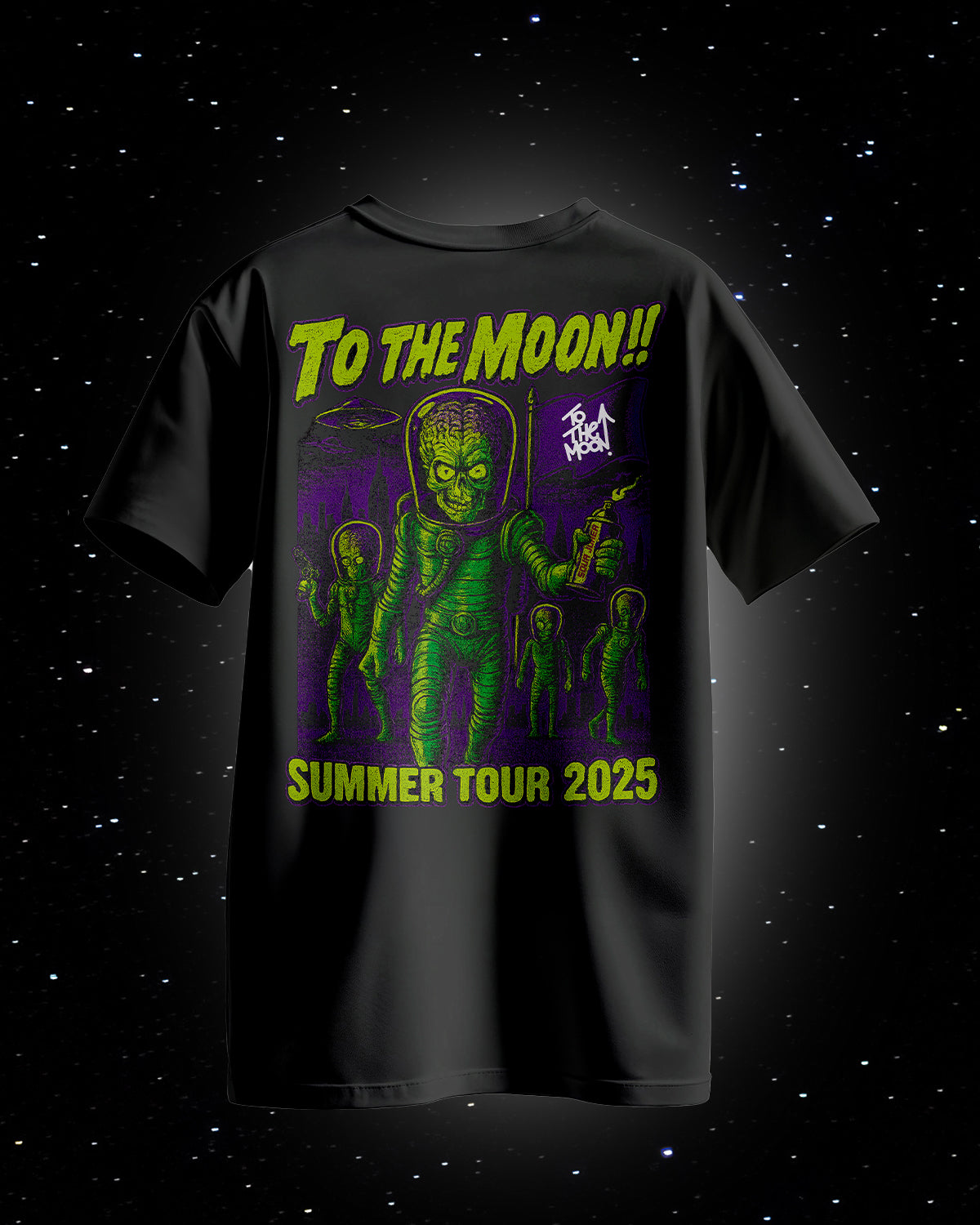 Alien Street Invasion Tee – To the Moon Clothing Store