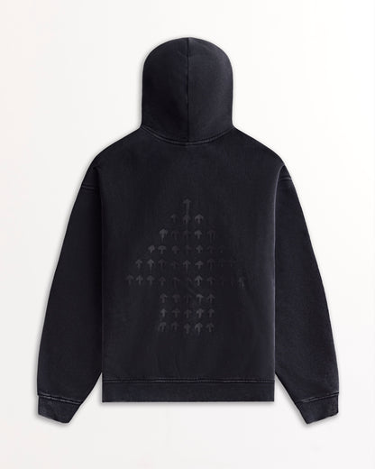 Arrow Zip-up Hoodie - Obsidian