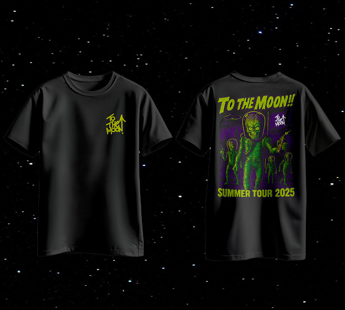 Alien Street Invasion Tee – To the Moon Clothing Store